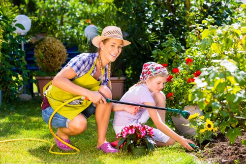 Garden materials prepared for reuse and charity partnership